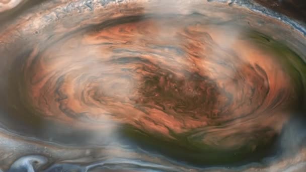 木星の大気中に存在する高気圧の持続的な領域である大紅斑。NASAによって提供されたこのビデオの要素.  - 映像、動画