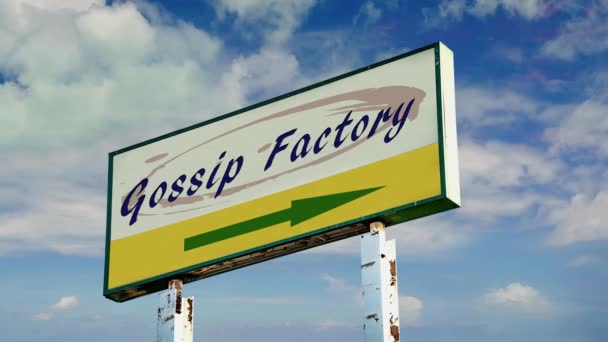 Rua Assine o Caminho para Gossip Factory
 - Filmagem, Vídeo