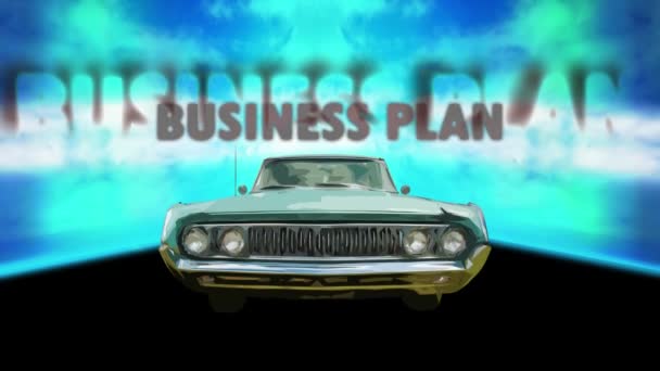 Street Sign the Way to Business Plan - Video