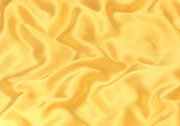 Fondo suave y elegante textura de seda dorada
 - Foto, Imagen