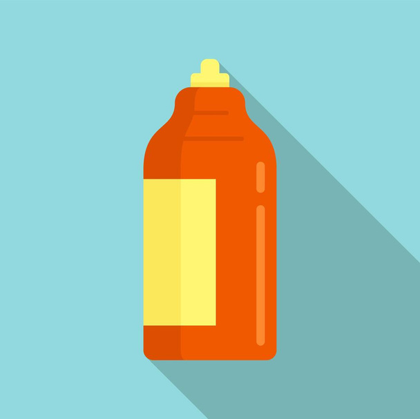 Antiseptic bottle icon, flat style - Vektor, kép