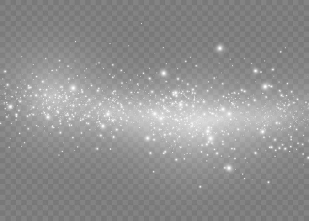 Dust white sparks.  - Vector, Image