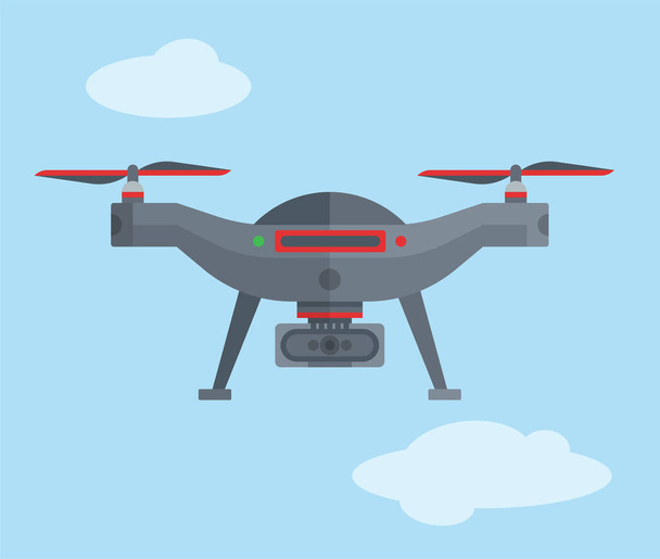 aircrafts drones set - Vektor, obrázek