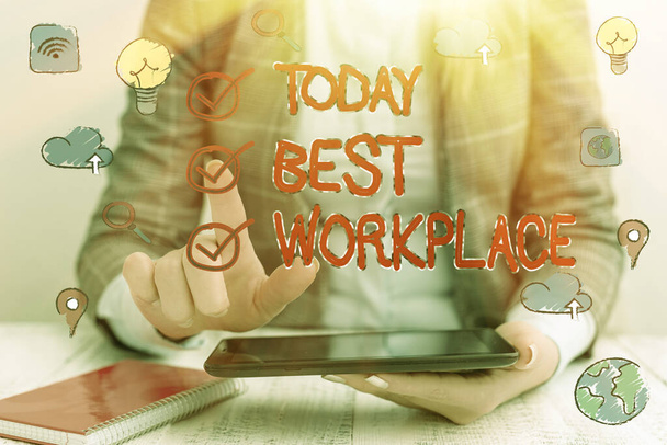 Word writing text Best Workplace. Business concept for Ideal company to work with High compensation Stress free. - Photo, Image