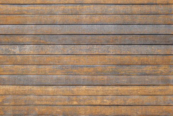 Fondo de piso de madera. Suelo de madera al aire libre material, tablones de color natural con barniz, vista superior
. - Foto, imagen
