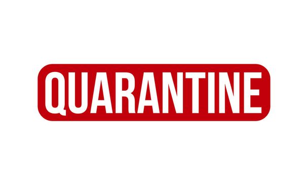 Quarantine Rubber Stamp. Red Quarantine Rubber Grunge Stamp Seal Vector Illustration - Vector - Vektori, kuva