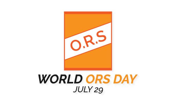 Vector illustration on the theme of World ORS day observed each year on  July 29th worldwide. - Vector, Image