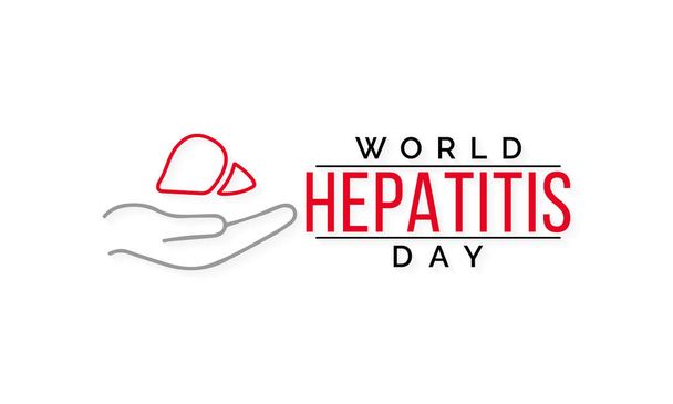 Vektorová ilustrace na téma Světový den hepatitidy pozorované každý rok 28. července po celém světě. - Vektor, obrázek