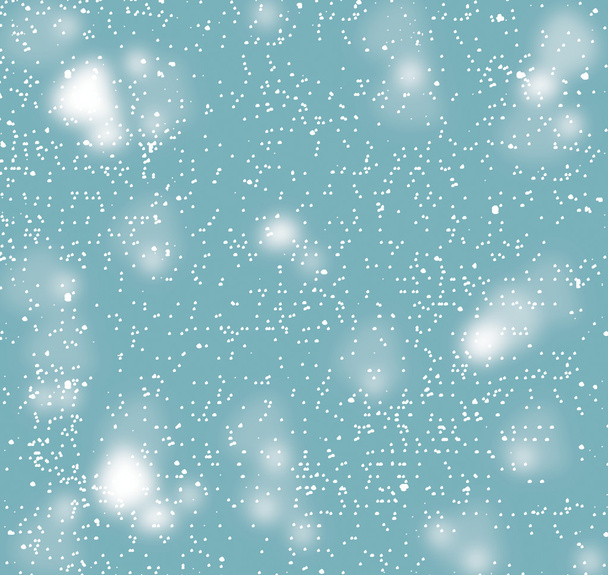 Blue christmas background with snow - Фото, изображение