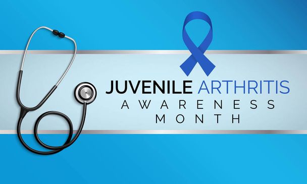 Illustration vectorielle sur le thème du mois de sensibilisation à l'arthrite juvénile observé chaque année en juillet
. - Vecteur, image