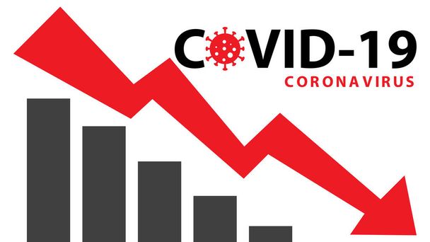 Covid-19 coronavirus pandemic outbreak banner. Recession crisis. Stay at home quarantine concept. Health care and medical vector. - Vector, Image