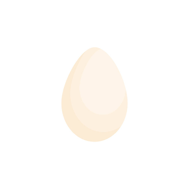 Egg vector illustration icon. Chicken egg food drawing. Isolated. - Vector, Image