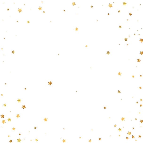 Gold stars random luxury sparkling confetti. Scatt - Vektor, kép