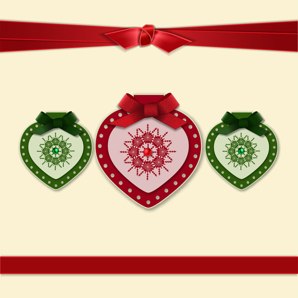 Christmas greeting card - Vector, Imagen