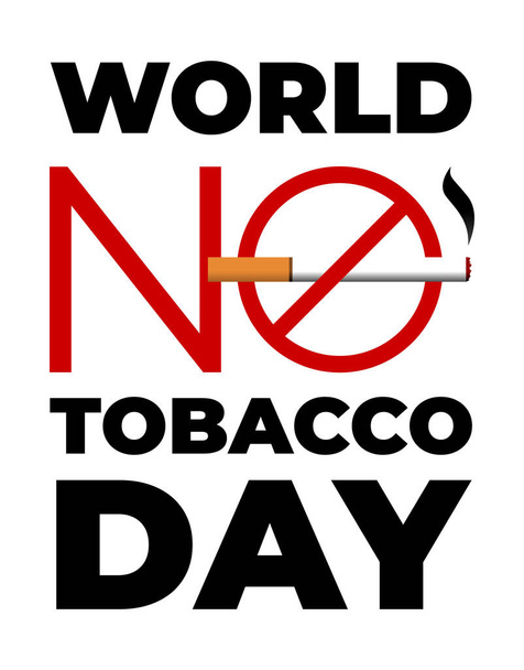 Vector illustration of a Background for World No Tobacco Day. - Vector, Image