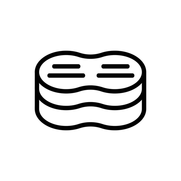 mycí houba boty ikona vektor. Značka na mytí bot. izolovaný symbol obrysu ilustrace - Vektor, obrázek
