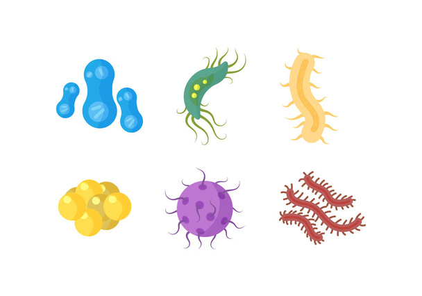 Bacteria, virus, Coronavirus.  - Vektor, Bild