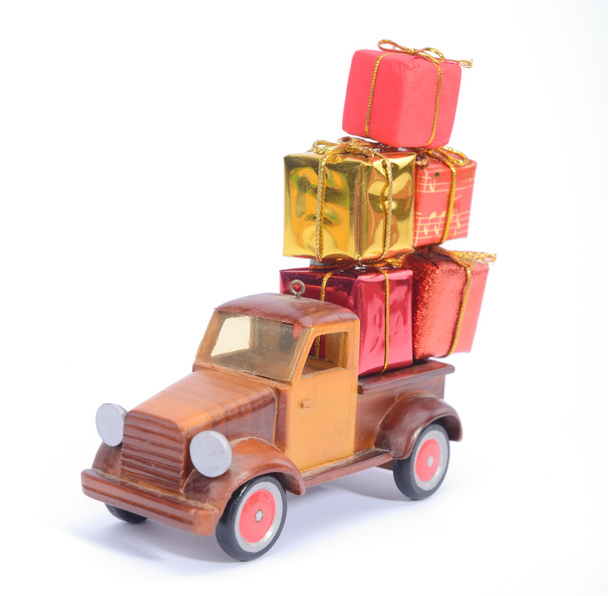 truck with gifts, - Photo, Image