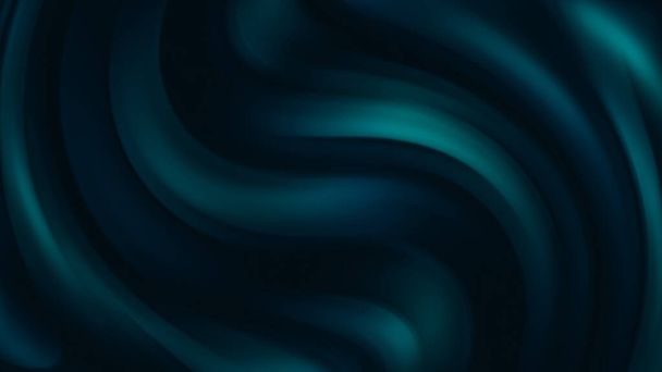 blue horizontal dark waves background - Photo, Image