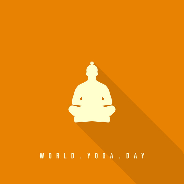 Vector Yoga Illustration Template Poster International Yoga Day