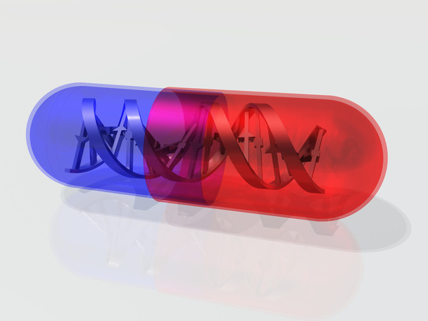 Cápsula de ADN
 - Foto, Imagem