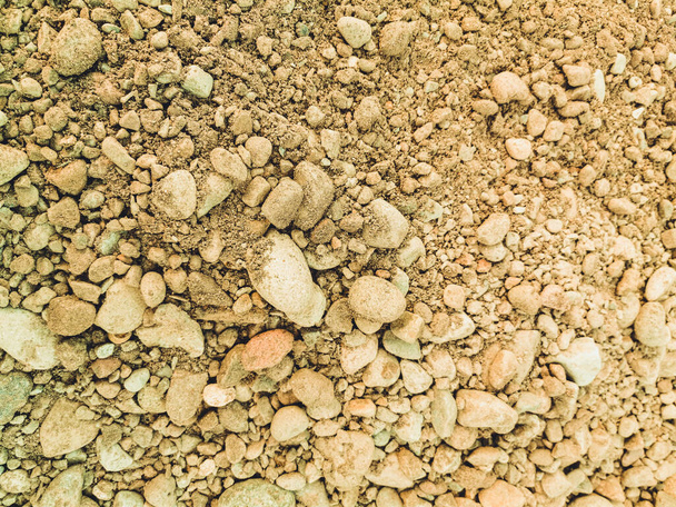 Sfondo texture di ghiaia su terreno sporco con colore marrone chiaro
 - Foto, immagini