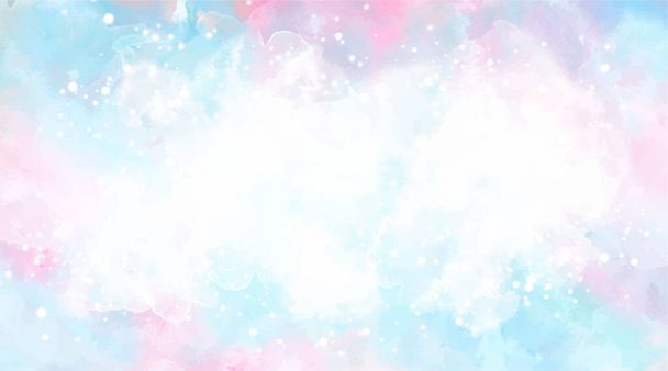Bella carta da parati HD schizzo acquerello multicolore blu rosa, colore pastello, sfondo texture astratta. Per le diapositive di Google / sfondo lettering. Colore arcobaleno, cielo, pennellate lavaggio, stile Galaxy
. - Vettoriali, immagini