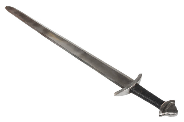 Viking Age sword isolated on white background - Foto, Imagen