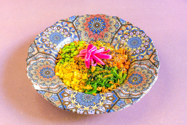Poke bowl with salmon - Photo, Image