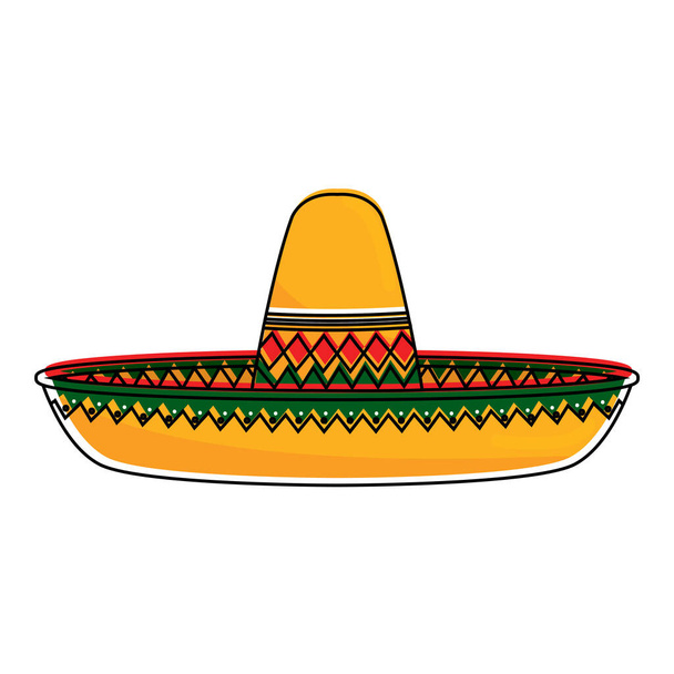 Isolated traditional mexican hat - Vektor, obrázek