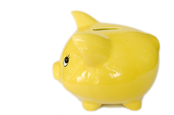 Yellow piggy bank. - Photo, Image