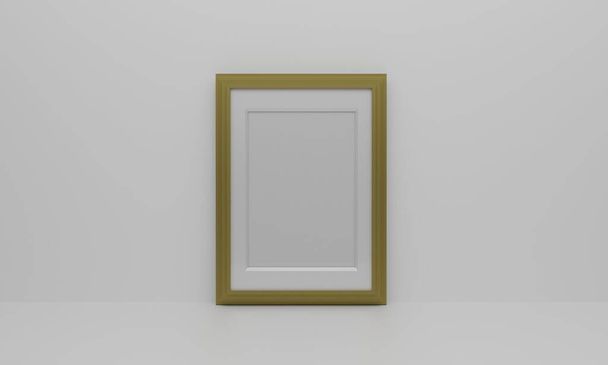 Vertical frame of gold - Photo, Image