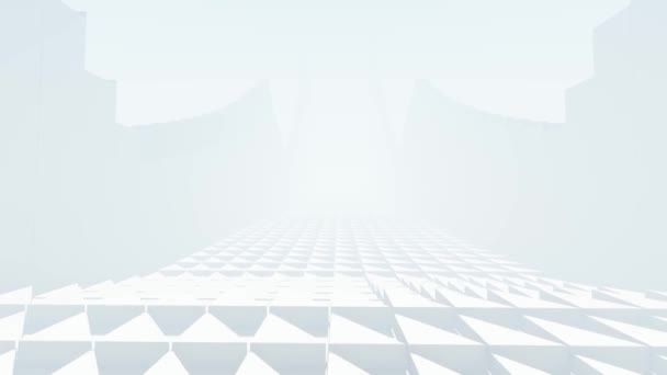 Čtvercová vlna - futuristické prázdné bílé, firemní pozadí - Záběry, video