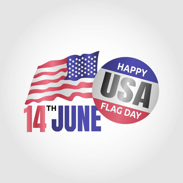 Векторная иллюстрация Дня флага США
  - Вектор,изображение