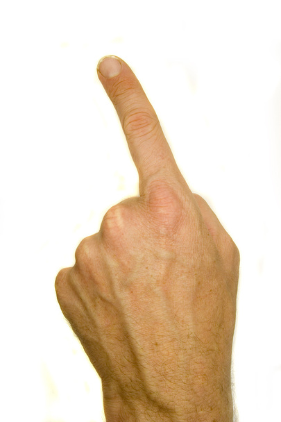 man 's hand pointing
. - Фото, изображение