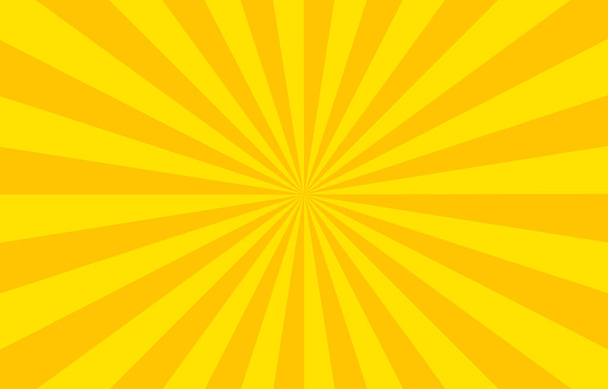 Background material: Yellow gradation illustration with concentrated lines - Vector, Image