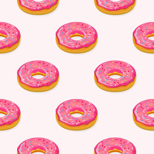Donuts patrón sin costura
 - Vector, imagen