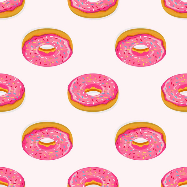 Donuts naadloos patroon - Vector, afbeelding