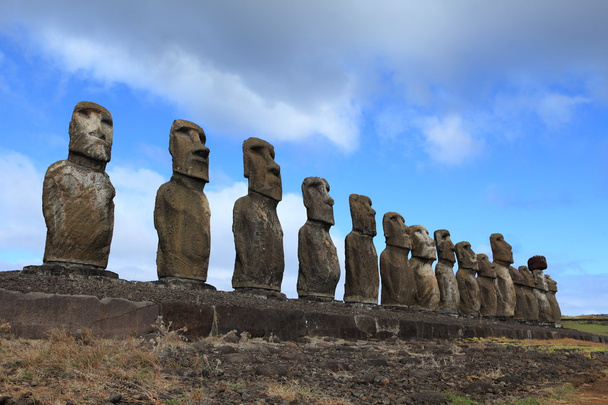 Pasen eiland moai standbeeld - Foto, afbeelding