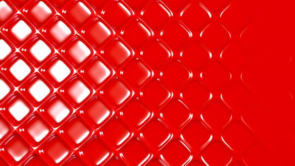 Red geometric background with relief. 3d rendering, 3d illustration. - Photo, image