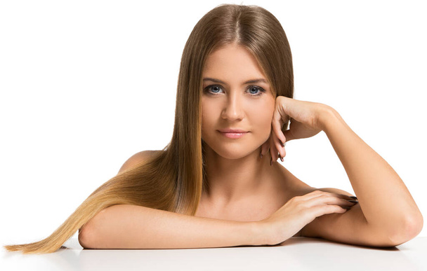 Cute woman with long hair - Photo, image