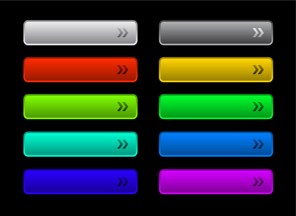 Set of glossy buttons - Вектор,изображение