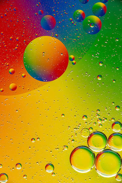 abstract colorful background with water drops - 写真・画像