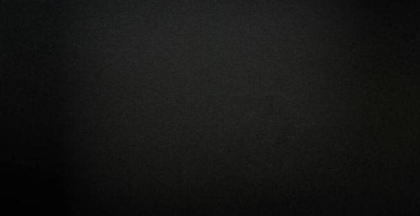 Black paper texture with gray gradient spot - Photo, Image