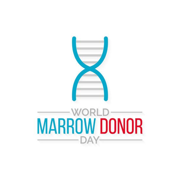 Vector illustration on the theme of World Marrow Donor day observed each year on third Saturday of September globally. - Vector, Image