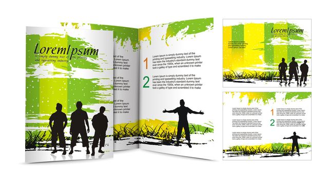 Diseño del folleto - Vector, imagen