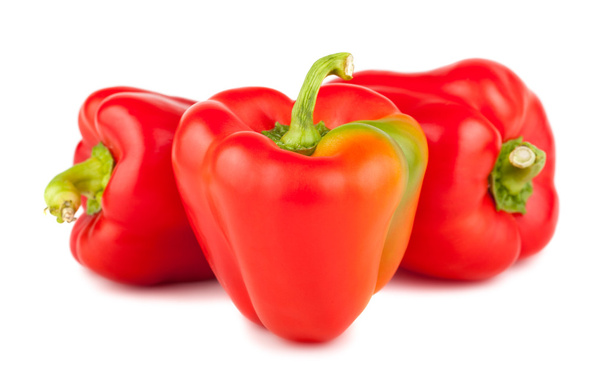 Three red sweet peppers - Photo, Image