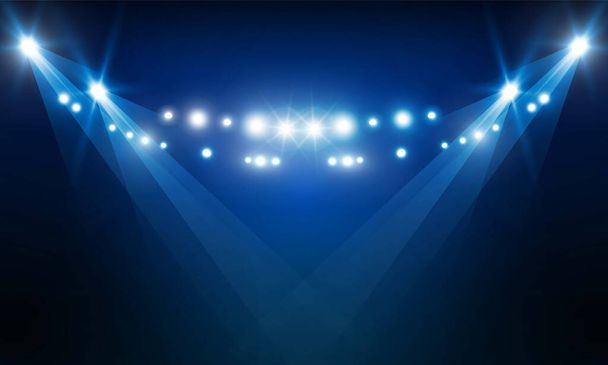 Fényes stadion aréna fények vektor tervezés - Vektor, kép