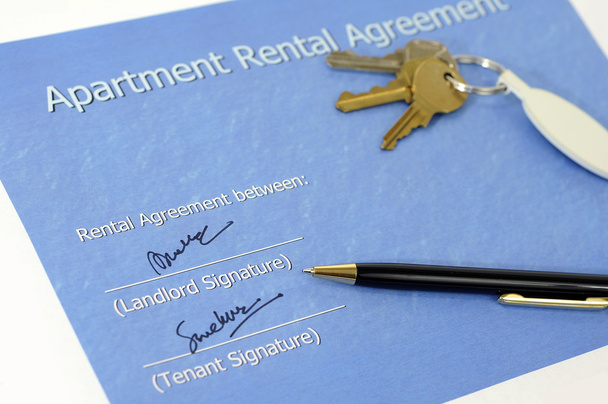 imzalanan kira sözleşmesi - Fotoğraf, Görsel
