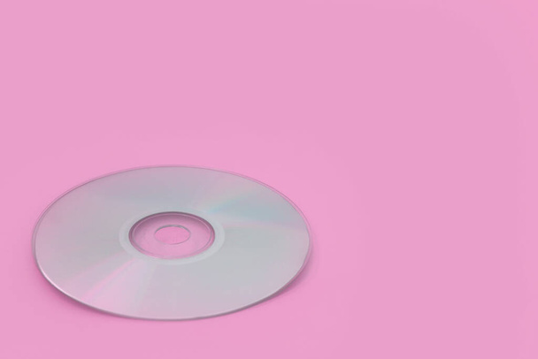 Kompakt lemez CD elülső visszaverődéssel. - Fotó, kép